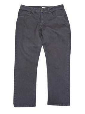 Bulletprufe Mens Gray Straight-Leg Denim Jeans 34x30 Durable Stretch Cotton Blen